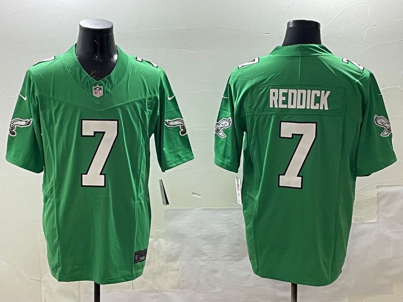 Men Philadelphia Eagles #7 Reddick Green three generations 2025 Nike Vapor Limited NFL Jersey style 1->philadelphia eagles->NFL Jersey